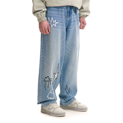 Cropp - Super baggy jeans - Blu - Cropp - Modalova
