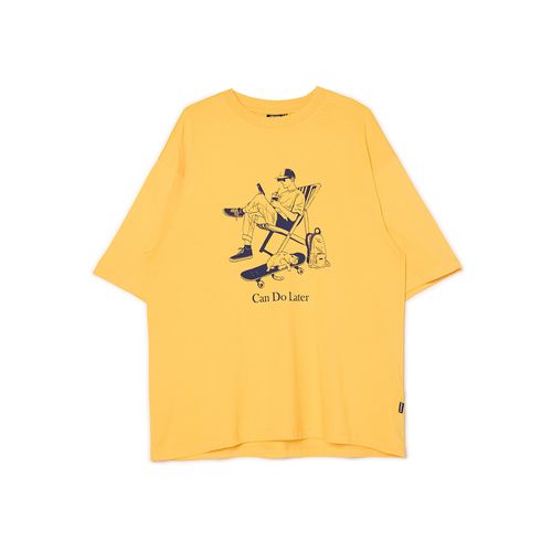 Cropp - T-shirt con stampa - Giallo - Cropp - Modalova