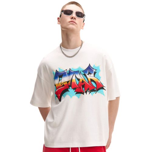 T-shirt bianca con stampa - Cropp - Modalova