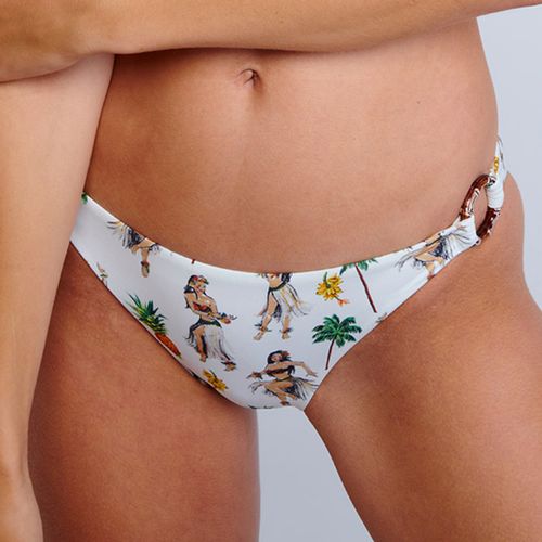 White & Vaiva Ohana Bikini Bottoms - Banana Moon - Modalova