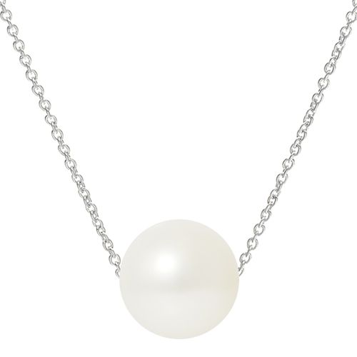 Natural /Silver Freshwater Pearl Necklace 9-10mm - Ateliers Saint Germain - Modalova