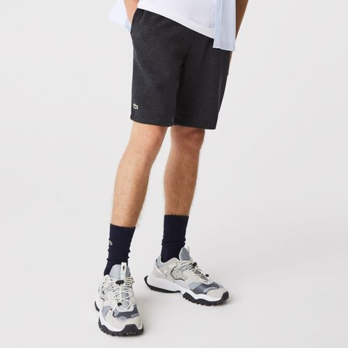 Charcoal Cotton Blend Drawstring Shorts - Lacoste - Modalova