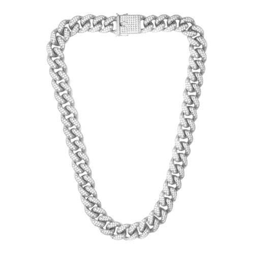 Silver Zircon Necklace - Stephen Oliver - Modalova