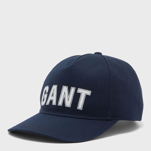 Navy Embroidered Logo Cotton Cap - Gant - Modalova