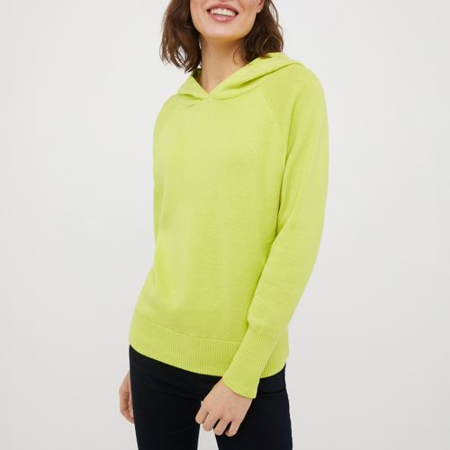 Lime Cashmere Blend Knit Hoodie - Max&Co. - Modalova