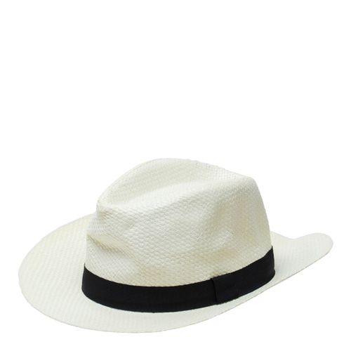 Cream Beige Straw Hat - Laycuna London - Modalova