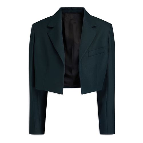 Dark Green Cropped Tailored Jacket - Victoria Beckham - Modalova