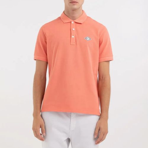 Coral Cotton Pique Polo Shirt - Replay - Modalova