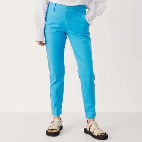 Aqua Blue Soffys Cotton Trouser - Part Two - Modalova