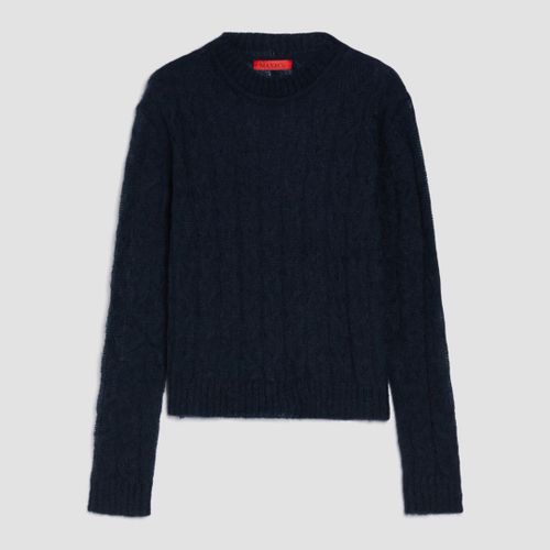 Navy Wool Blend Ilaos Jumper - Max&Co. - Modalova