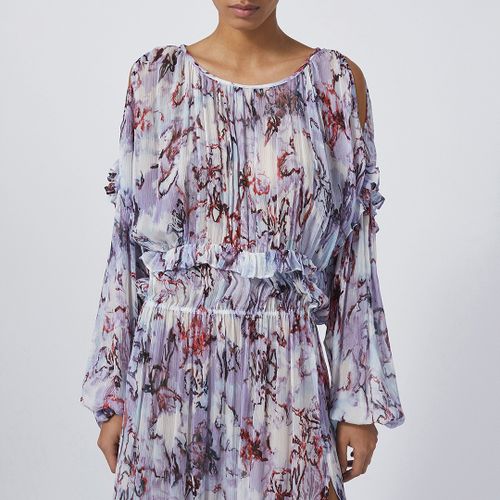 Purple Floral Long Sleeve Dress - IRO - Modalova