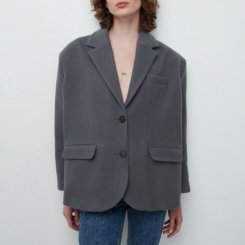 Grey Soktown Wool Blend Blazer - American Vintage - Modalova