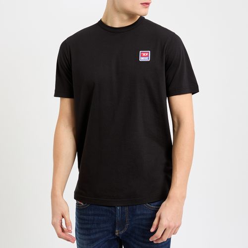 Black Just 16 Logo Cotton T-Shirt - Diesel - Modalova