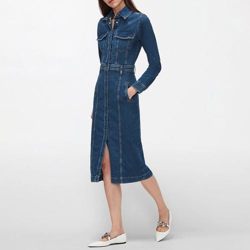 Mid Blue Luxe Denim Dress - 7 For All Mankind - Modalova