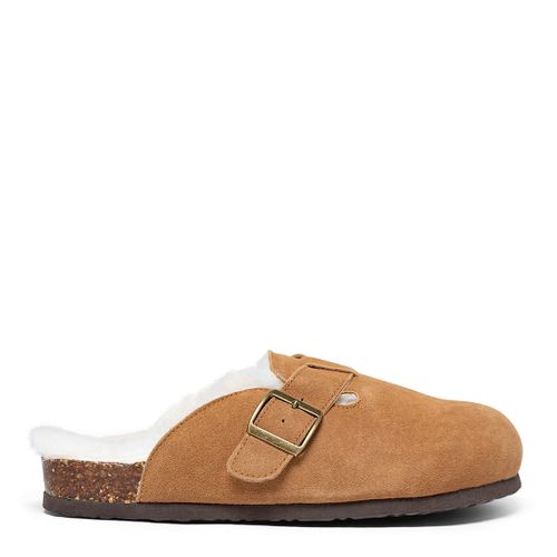 Men's Chestnut Clog Sandal Slippers - Fenland Sheepskin - Modalova