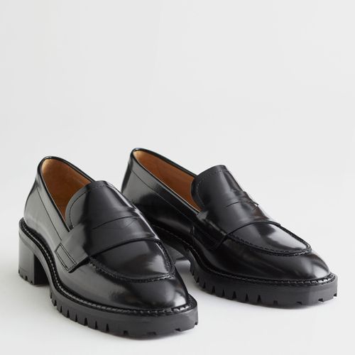 Black Jaja Leather Loafers - & Other Stories - Modalova