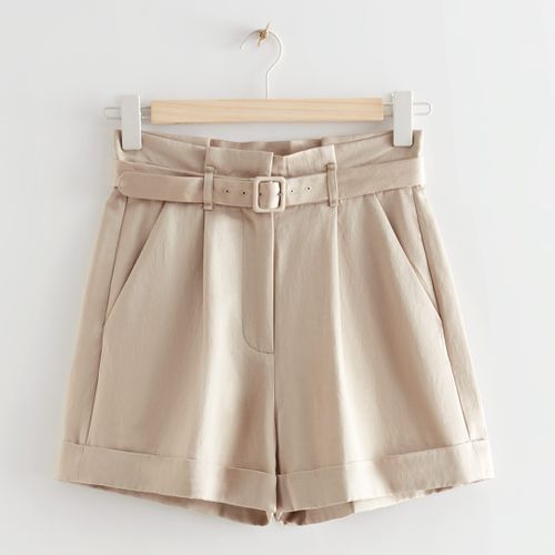 Beige Charlie Cotton Blend Shorts - & Other Stories - Modalova