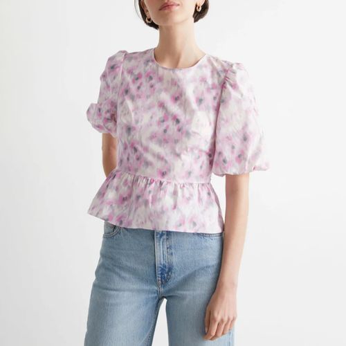 Pink Bonnie Cotton Frill Top - & Other Stories - Modalova