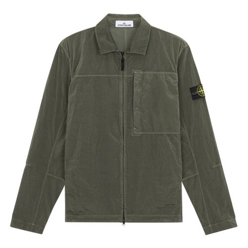 Green Two Way Zip Overshirt - Stone Island - Modalova