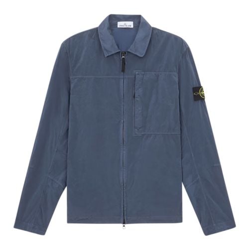 Blue Two Way Zip Overshirt - Stone Island - Modalova