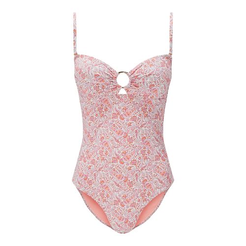 Pink & Muskmelon Bay Ring Bandeau One Piece - Heidi Klein - Modalova