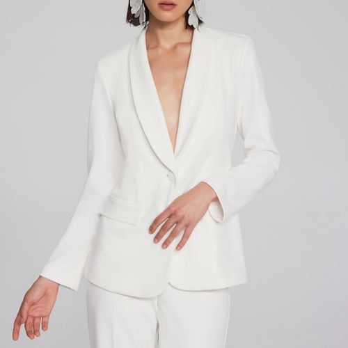 Cream Fitted Blazer - Joseph Ribkoff - Modalova