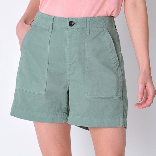 Green Cambourne Cotton Chino Shorts - Burgs - Modalova