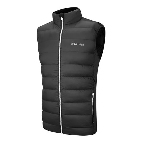 White Calvin Klein Quilted Gilet - Calvin Klein Golf - Modalova