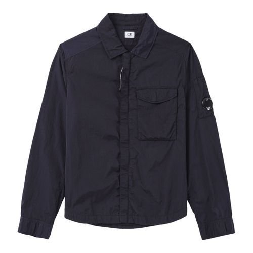 Navy Zip Lens Overshirt - C.P. Company - Modalova