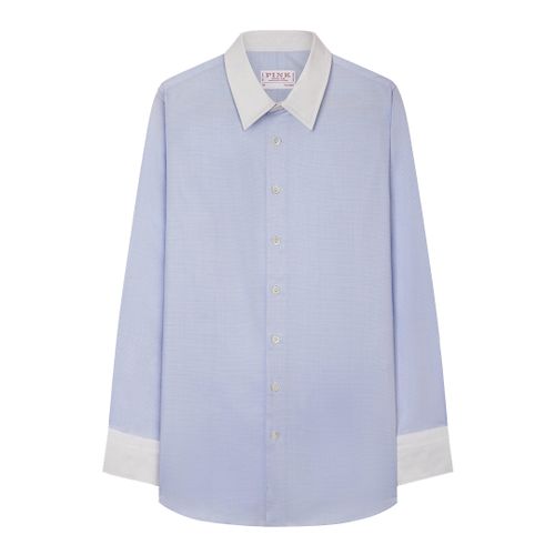 Pale Check Tailored Fit Cotton Shirt - Thomas Pink - Modalova