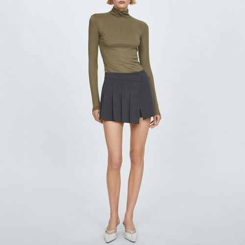 Green Modal Turtleneck T-Shirt - Mango - Modalova