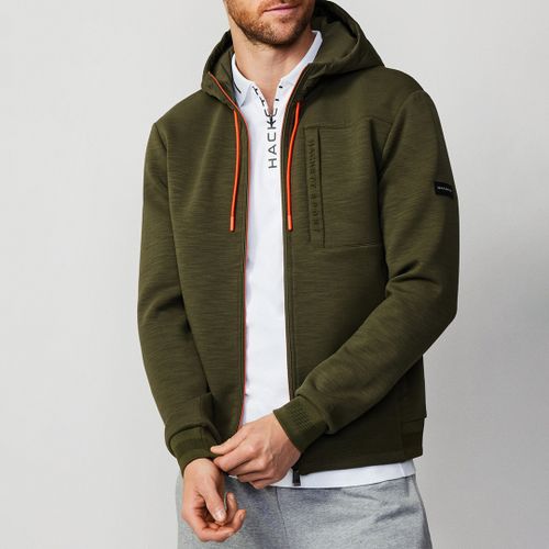 Cotton Blend Zipped Sweatshirt - Hackett London - Modalova