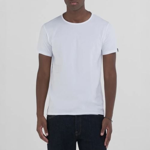 White Crew Neck Cotton T-Shirt - Replay - Modalova