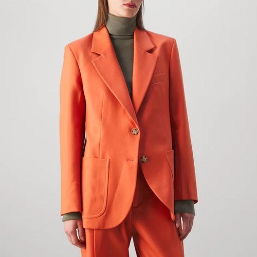 Patch Pocket Wool Blend Jacket - Victoria Beckham - Modalova