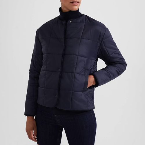 Navy Ottilie Quilted Jacket - Hobbs London - Modalova