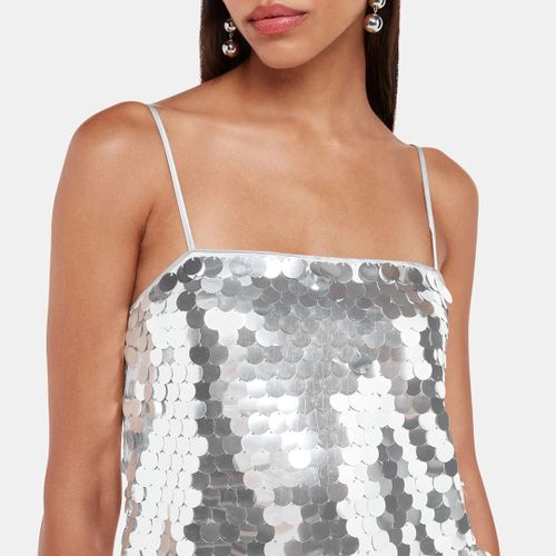 Silver Sequin Disc Mini Dress - WHISTLES - Modalova