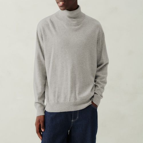 Grey Wool Blend Turtleneck Jumper - American Vintage - Modalova