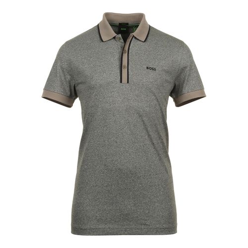 Grey Logo Cotton Polo Shirt - BOSS - Modalova