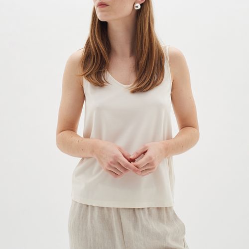 Ivory Soft V-Neck Vest - Inwear - Modalova