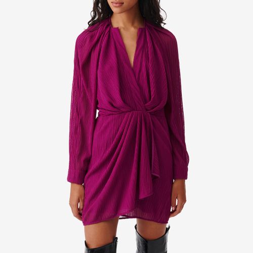 Deep Pink Drapey Mini Dress - IRO - Modalova