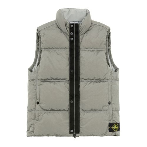 Grey Zip Down Metal Vest - Stone Island - Modalova