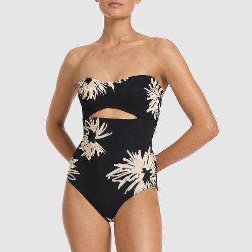 Zoa Cut Out Bandeau One Piece Swimsuit - Jets - Modalova