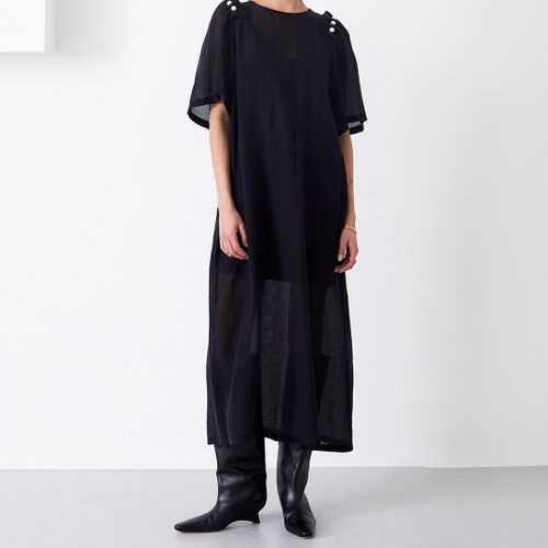 Black T-Shirt Maxi Dress - Mother Of Pearl - Modalova