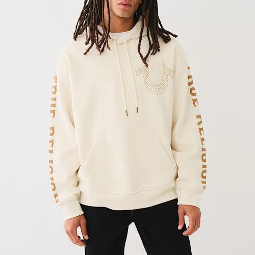 White Relaxed Stud Hoodie - True Religion - Modalova