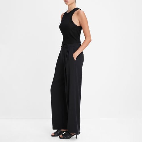 Black Mid Rise Pleated Trousers - Vince - Modalova