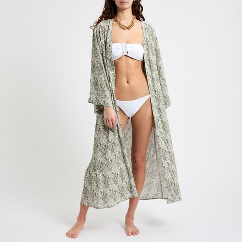 Sage Paisley Print Kimono - Size M/L - N°· Eleven - Modalova
