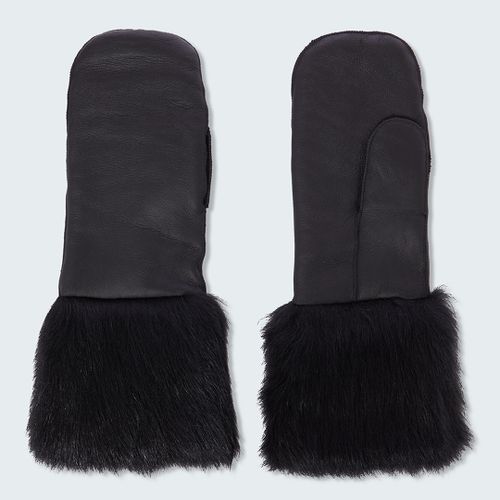 Black Shearling Mittens - NÂ°Â· Eleven - Modalova