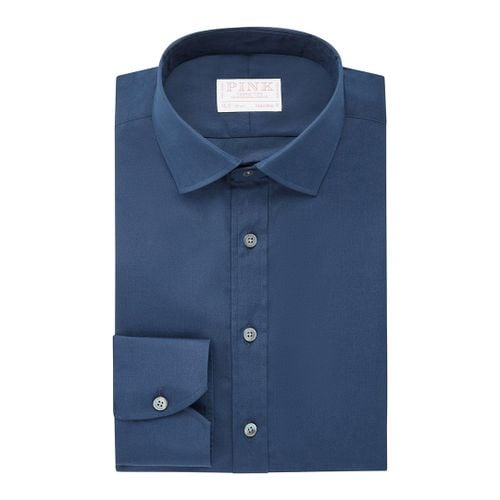 Blue Tailored Fit Cotton Shirt - Thomas Pink - Modalova