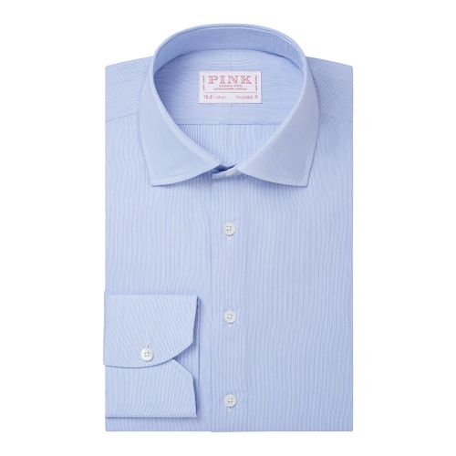 Fine Stripe Tailored Fit Cotton Shirt - Thomas Pink - Modalova