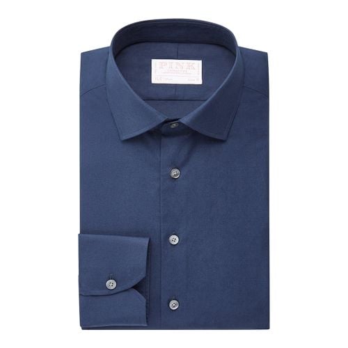 Blue Slim Fit Cotton Shirt - Thomas Pink - Modalova